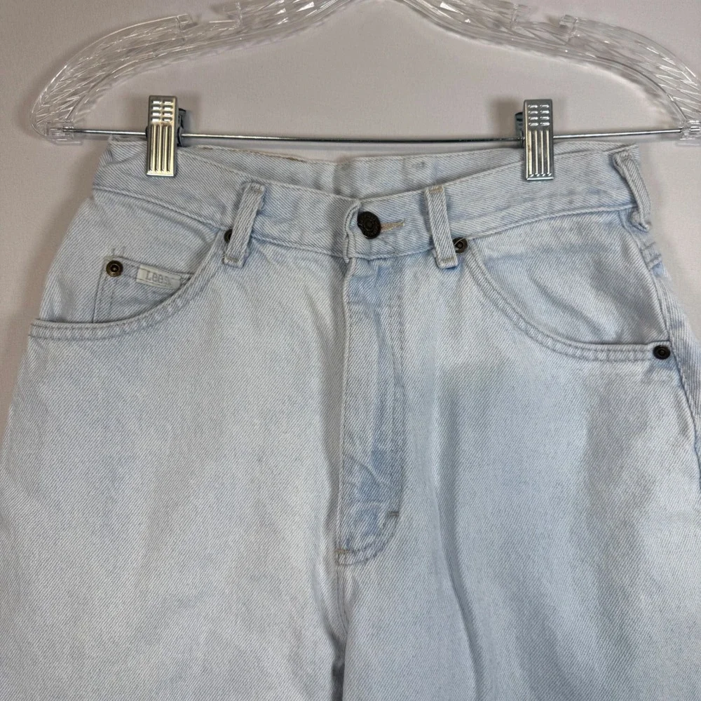 Lee Vintage‎ High Waisted Jeans Size 8 L Light Wash Denim Mom Jeans 80's 90s